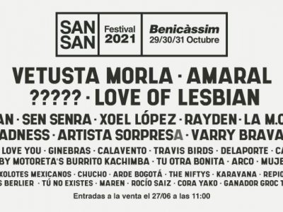Vetusta Morla, Love Of Lesbian y Amaral encabezan el cartel del SanSan Festival 2021
