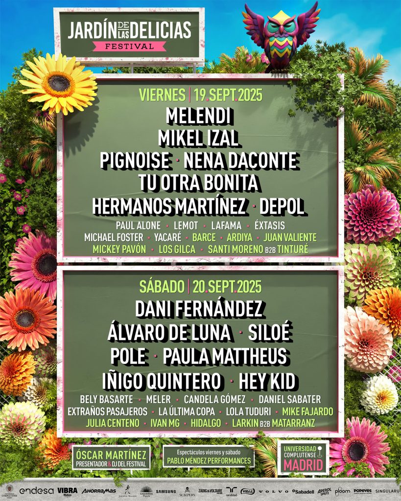Cartel del Jardín de las Delicias 2025