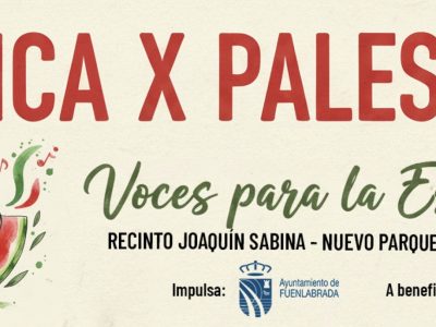 Música x Palestina: Fuenlabrada acoge el festival solidario en beneficio de los refugiados.