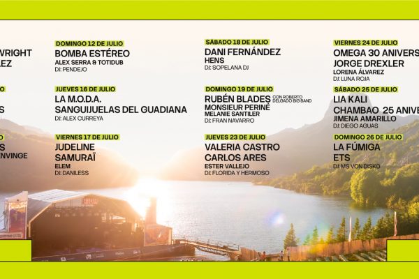 Pirineos Sur 2026: doce noches sobre el agua con Carlos Ares, Bomba Estéreo, Jorge Drexler y mucho más