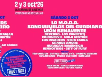 Love to Rock 2026 regresa a València con un cartel inmejorable